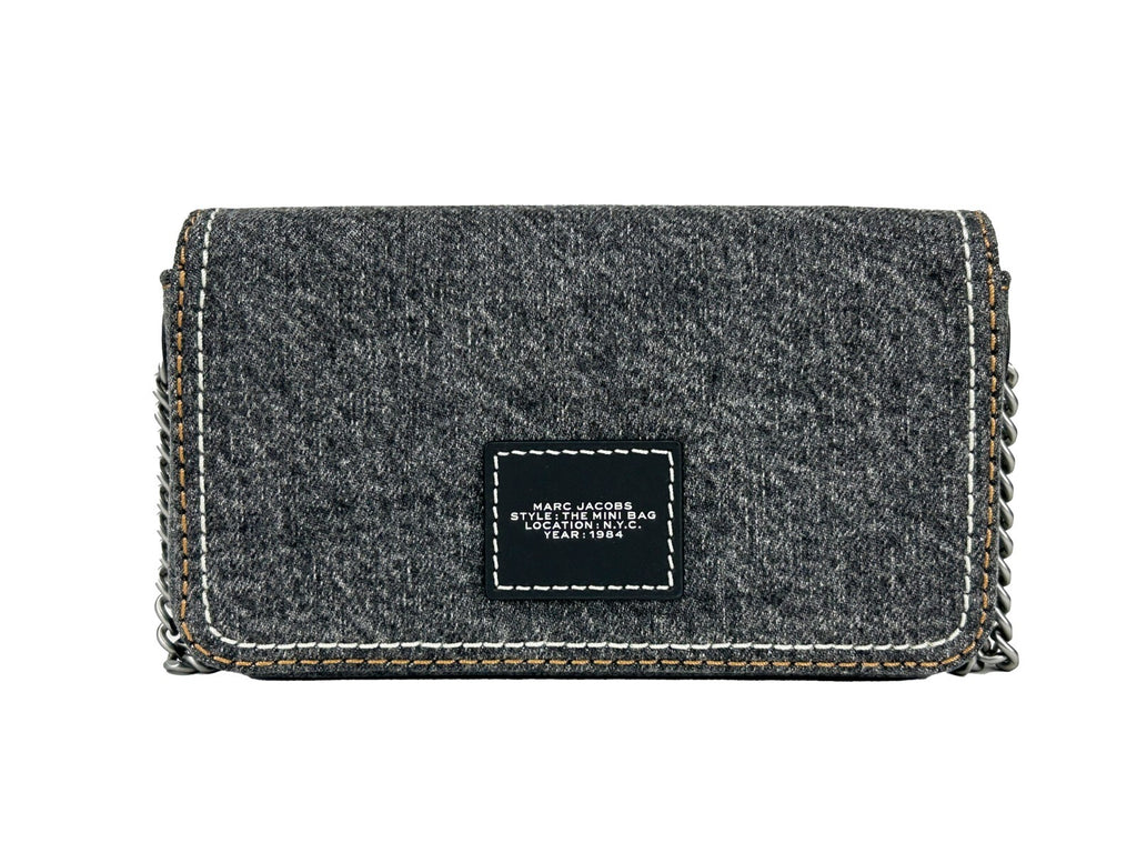 Marc Jacobs The Denim Chain Mini Bag - Black Wash