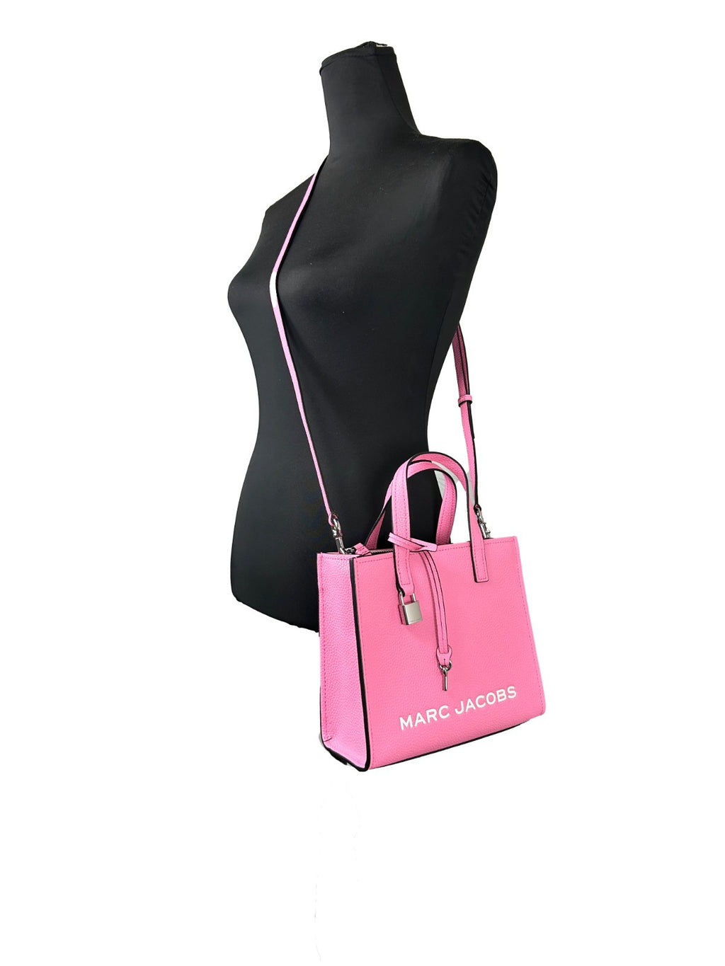 Marc Jacobs Mini Grind Pink Leather Crossbody Bag Purse
