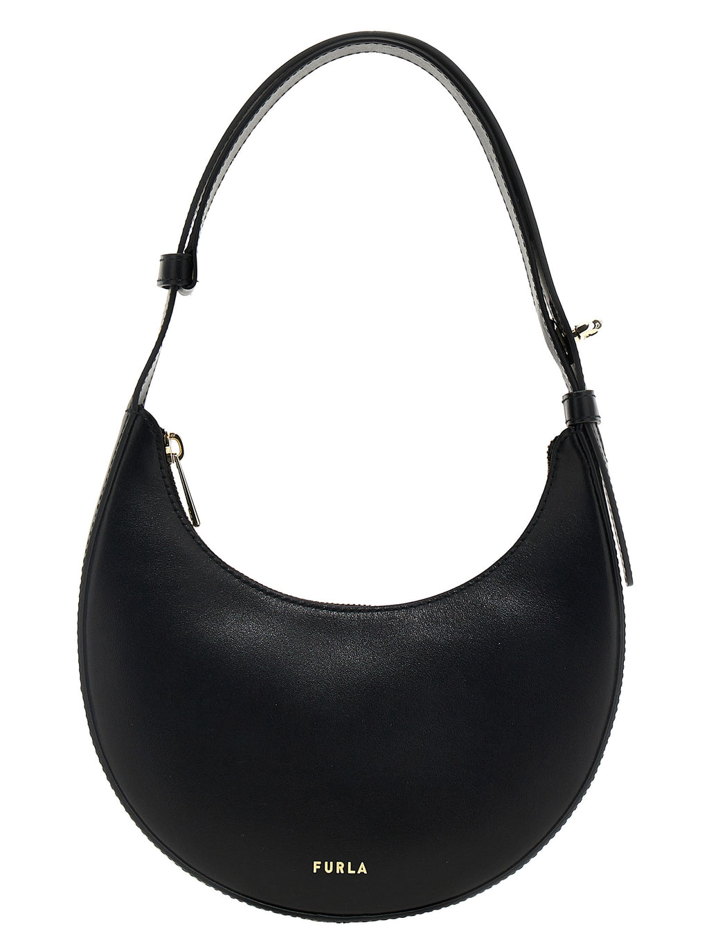 Furla Black Calfskin Shoulder Bag