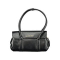 Mario Valentino Nero Poliuretano Donna Bag with Shoulder Handles and Compartments